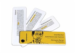 Wortfächer Hermann Burger - Burger, Hermann