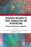 Research Methods in Legal Translation and Interpreting (eBook, PDF)