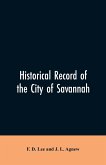 Historical record of the city of Savannah