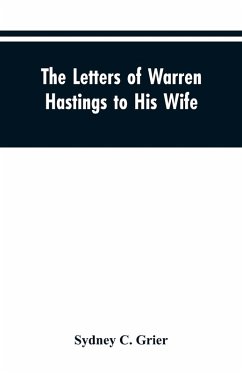 Cover The Letters of Warren Hastings to His Wife