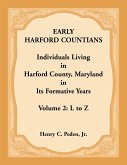 Early Harford Countians. Volume 2