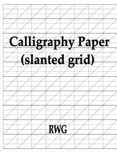 Calligraphy Paper (slanted grid) - Rwg