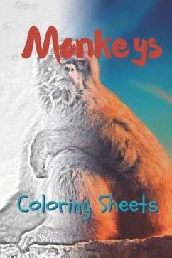 Monkey Coloring Sheets: 30 Monkey Drawings, Coloring Sheets Adults Relaxation, Coloring Book for Kids, for Girls, Volume 8 - Smith, Julian