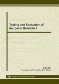 Testing and Evaluation of Inorganic Materials I (eBook, PDF)