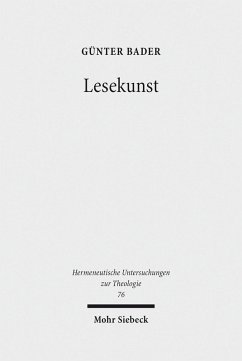 Lesekunst (eBook, PDF) - Bader, Günter