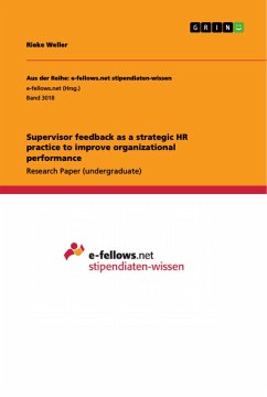 Supervisor feedback as a strategic HR practice to improve organizational performance