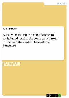 A study on the value chain of domestic multi brand retail in the convenience stores format and their interrelationship at Bangalore (eBook, PDF) - Suresh, A. S.