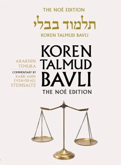 Koren Talmud Bavli Noe Edition, Vol 40: Arakhin, Temura, Hebrew/English, Large, Color - Steinsaltz, Adin