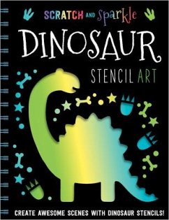 Scratch and Sparkle Dinosaur Stencil Art - Best, Elanor