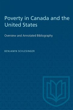 Poverty in Canada and the United States - Schlesinger, Benjamin