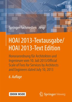 HOAI 2013-Textausgabe/HOAI 2013-Text Edition (eBook, PDF)