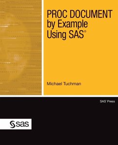 PROC DOCUMENT by Example Using SAS (eBook, ePUB)