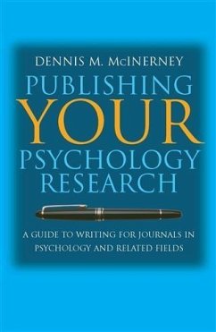 Publishing Your Psychology Research (eBook, ePUB) - McInerney, Dennis M