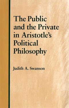The Public and the Private in Aristotle's Political Philosophy (eBook, ePUB)