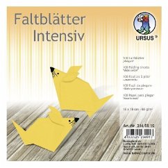 URSUS Faltblätter Intensiv, 15 x 15 cm, maisgelb