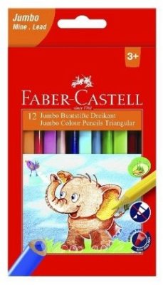 Faber-Castell Buntstifte dreikant Jumbo 5.4mm 12er Karton