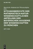 Sitzungsberichte der Mathematisch-Naturwissenschaftlichen Abteilung der Bayerischen Akademie der Wissenschaften zu München. Heft 1/1929