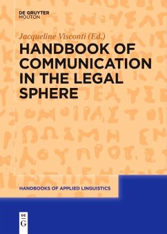 Handbook of Communication in the Legal Sphere (eBook, ePUB)