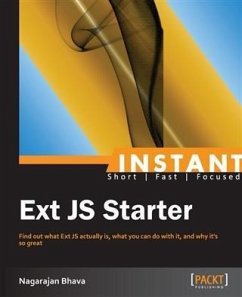 Instant Ext JS Starter (eBook, PDF) - Bhava, Nagarajan