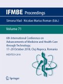 6th International Conference on Advancements of Medicine and Health Care through Technology; 17–20 October 2018, Cluj-Napoca, Romania (eBook, PDF)
