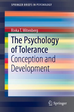 The Psychology of Tolerance (eBook, PDF) - Witenberg, Rivka T.