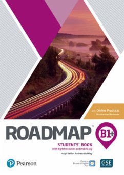 Cover Roadmap B1+ Students' Book with Online Practice, Digital Resources & App Pack, m. 1 Beilage, m. 1 Online-Zugang; .