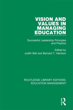Cover Vision and Values in Managing Education (eBook, ePUB)