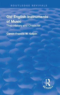 Cover Revival: Old English Instruments of Music (1910) (eBook, ePUB)
