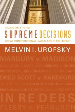 Supreme Decisions, Volume 1 (eBook, ePUB) - Urofsky, Melvin I.