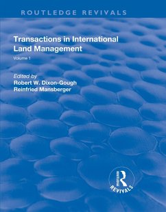 Transactions in International Land Management (eBook, ePUB) - Dixon-Gough, Robert W.; Mansberger, Reinfried