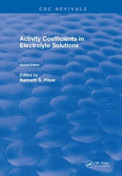 Cover Activity Coefficients in Electrolyte Solutions (eBook, PDF)