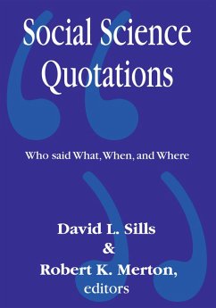 Cover Social Science Quotations (eBook, ePUB)