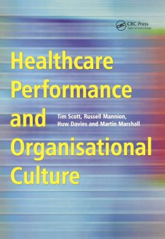 Cover Healthcare Performance and Organisational Culture (eBook, PDF)