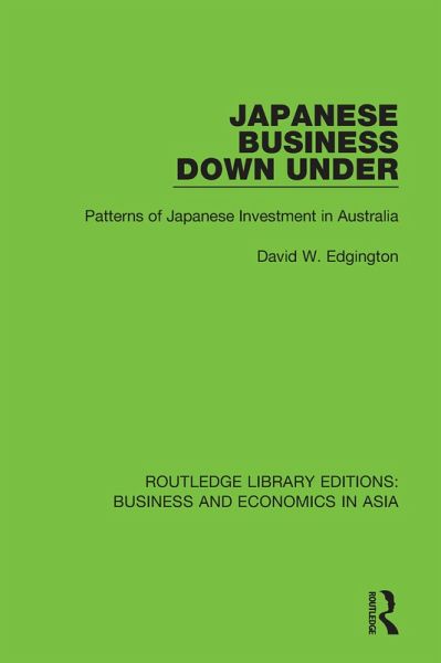 Japanese Business Down Under (eBook, PDF)