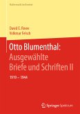 Otto Blumenthal: Ausgewählte Briefe und Schriften II (eBook, PDF)