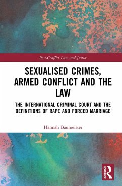 Cover Sexualised Crimes, Armed Conflict and the Law (eBook, PDF)