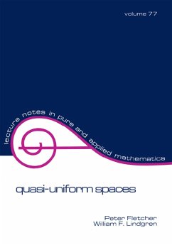 Quasi-Uniform Spaces (eBook, ePUB) - Fletcher, Peter; Lindgren, William F.