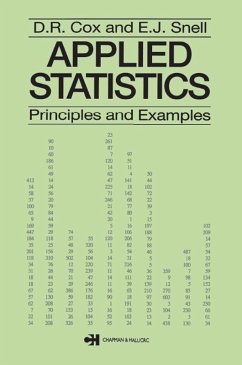 Applied Statistics - Principles and Examples (eBook, ePUB) - Cox, D. R.