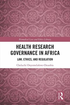 Health Research Governance in Africa (eBook, PDF) - Onyemelukwe-Onuobia, Cheluchi