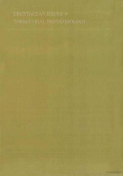 Terrestrial Isopod Biology (eBook, ePUB)