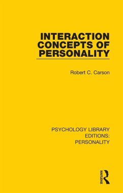 Interaction Concepts of Personality (eBook, PDF) - Carson, Robert C.