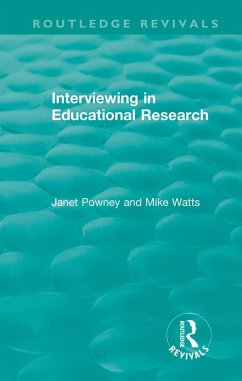 Cover Interviewing in Educational Research (eBook, ePUB)