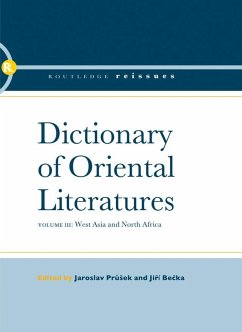 Cover Dictionary of Oriental Literatures 3 (eBook, PDF)
