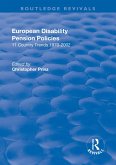 European Disability Pension Policies (eBook, ePUB)