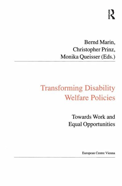 Transforming Disability Welfare Policies (eBook, ePUB) Transforming Disability Welfare Policies (eBook, ePUB)