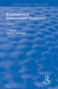 Cover Experiments in Environmental Economics (eBook, PDF)