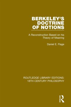 Berkeley's Doctrine of Notions (eBook, PDF) - Flage, Daniel E.