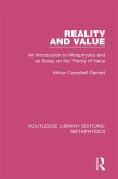 Reality and Value (eBook, ePUB) Reality and Value (eBook, ePUB)