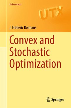 Convex and Stochastic Optimization (eBook, PDF) - Bonnans, J. Frédéric
