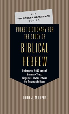 Cover Pocket Dictionary for the Study of Biblical Hebrew (eBook, PDF)